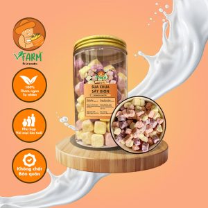 Sữa chua sấy dẻo ít đường có tốt không? Bí quyết ăn vặt Healthy cùng Vfarm 2 sữa chua sấy V farm