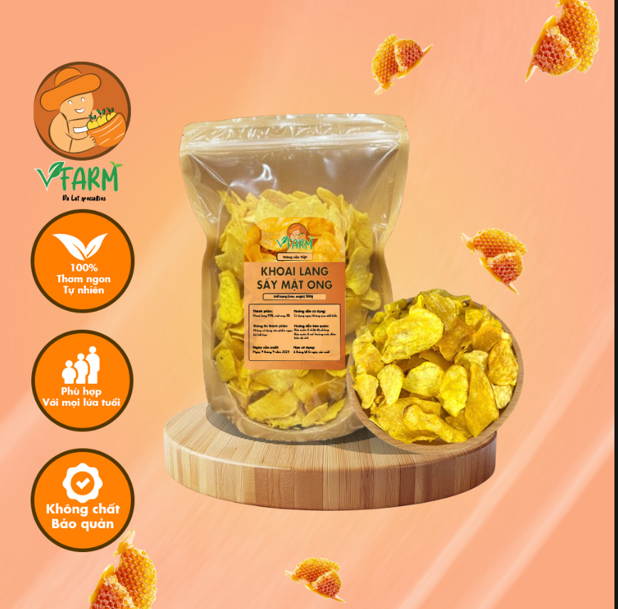 Khoai Lang Sấy Mật Ong 1 Khoai Lang Sấy Mật Ong 500grm