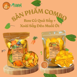 Rau Củ Quả Sấy + Xoài Sấy Dẻo Muối Ớt